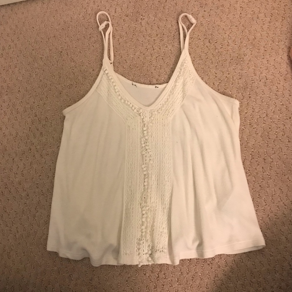 AEO white tank top